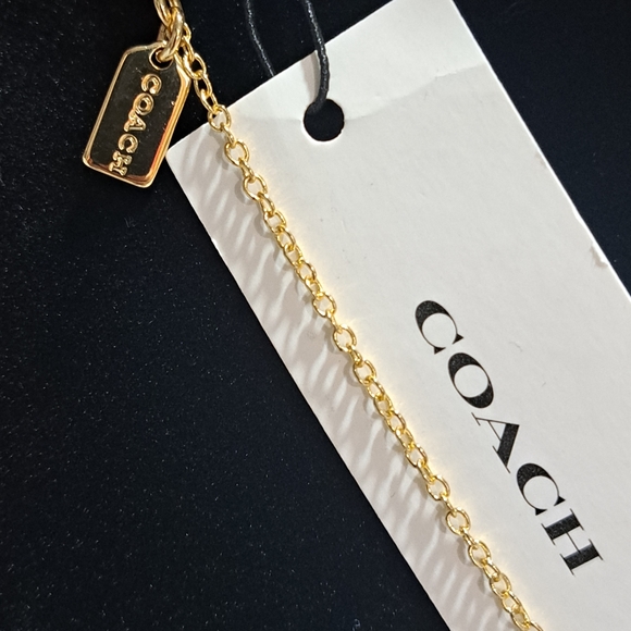 59) Faceted-C Pendant NecklaceCOACH - Picture 4 of 6